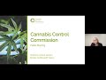 Cannabis Control Commission Second Public Meeting  October 09, 2025