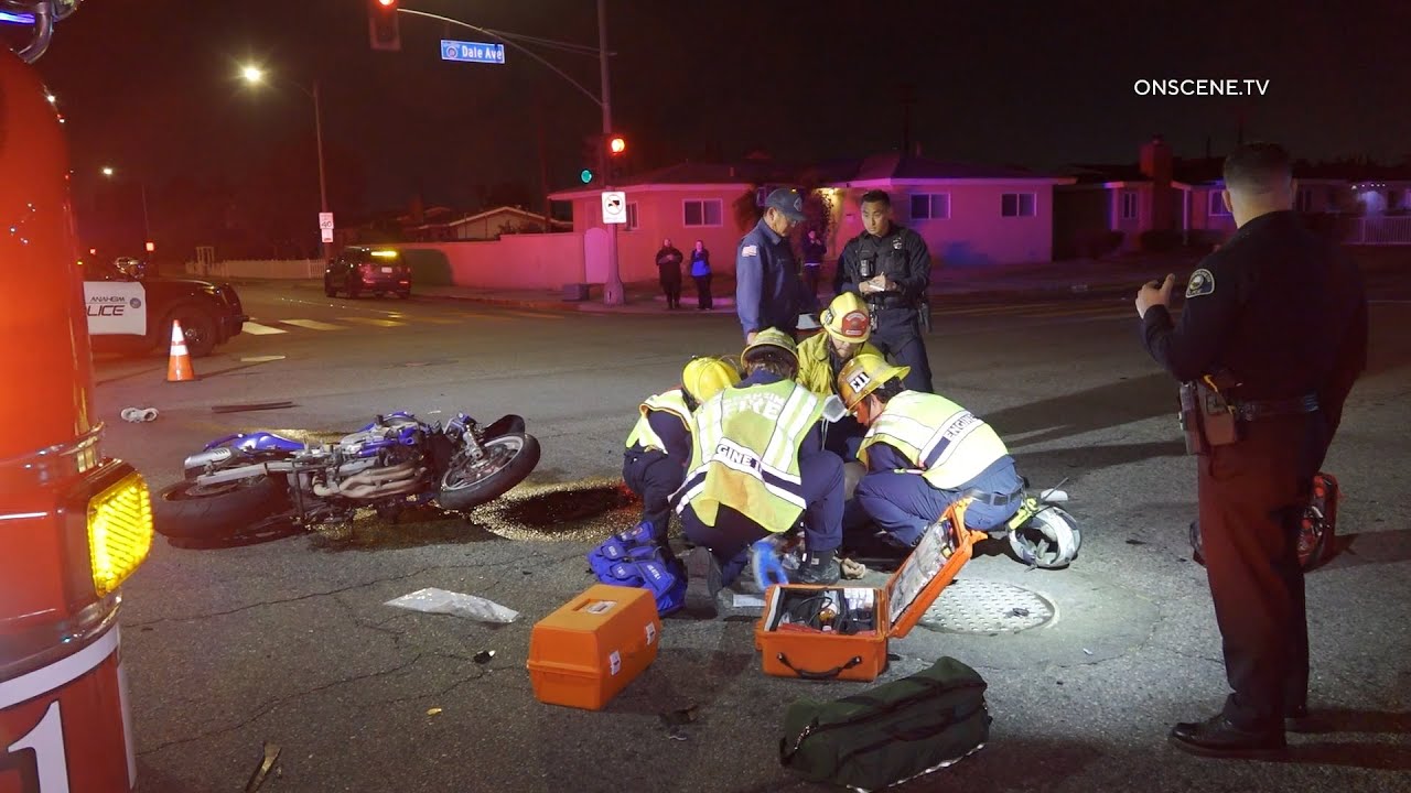 Motorcyclist Critically Injured in Crash with SUV - YouTube