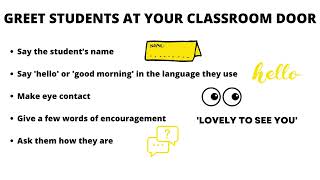 Teaching Tip of the Week #32 - How to greet students in your classroom