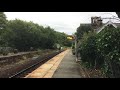 Steam train passing.
