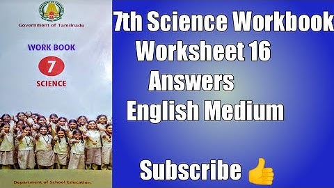 7th Science Worksheet 16| 7th Science Worksheet 16| 7th Science English medium worksheet 16 answers