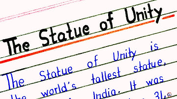 Statue of Unity essay in english, Essay on statue of unity India, Essay writing on Statue of unity