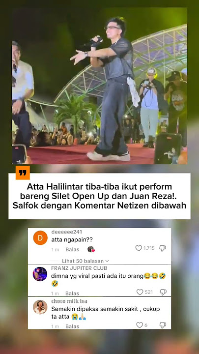 Atta Halilintar performs with Silet Open Up and Juan Reza #siletopenup #attahalilintar #tabolabale