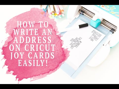 Cricut Joy Cards : How To Write Text Inside The Card! 