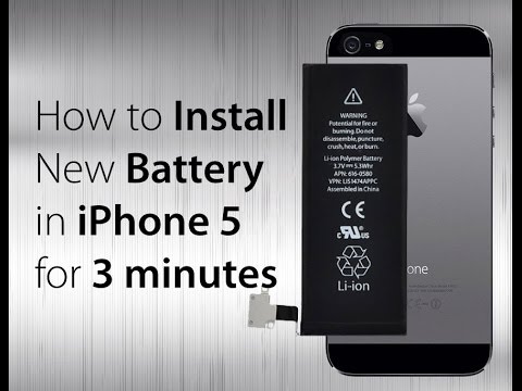 How to replace iphone 5 battery - YouTube