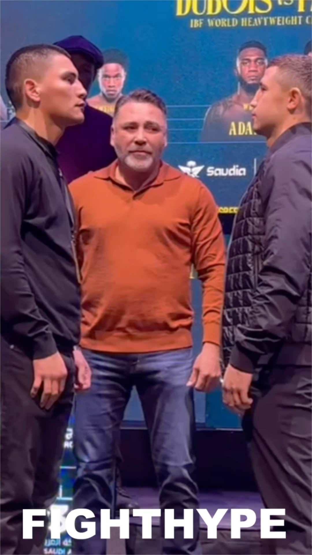 Vergil Ortiz SIZES UP Israil Madrimov at FIRST FACE OFF
