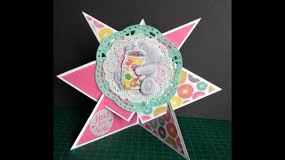 Star Shaped Easel Card tutorial