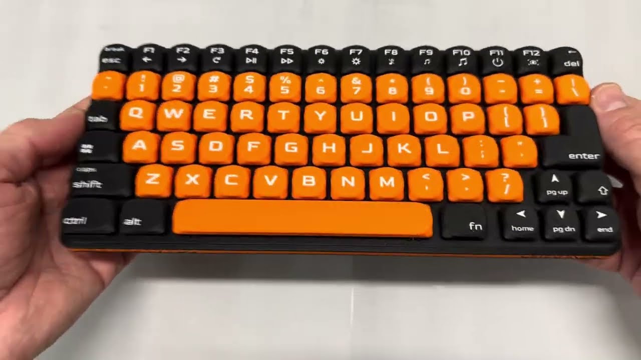 Low Profile 74-key Wired Mechanical Keyboard • Hot Swappable, Hand