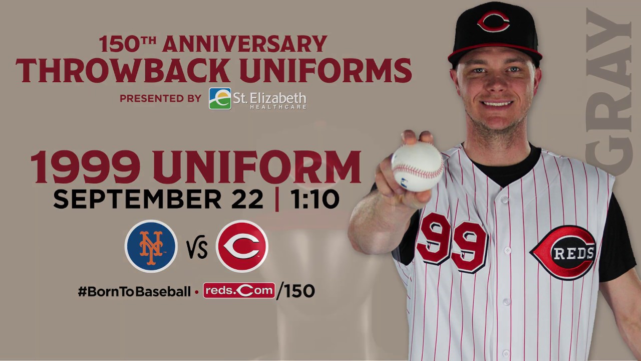Reds 1999 Throwback Uniforms - YouTube