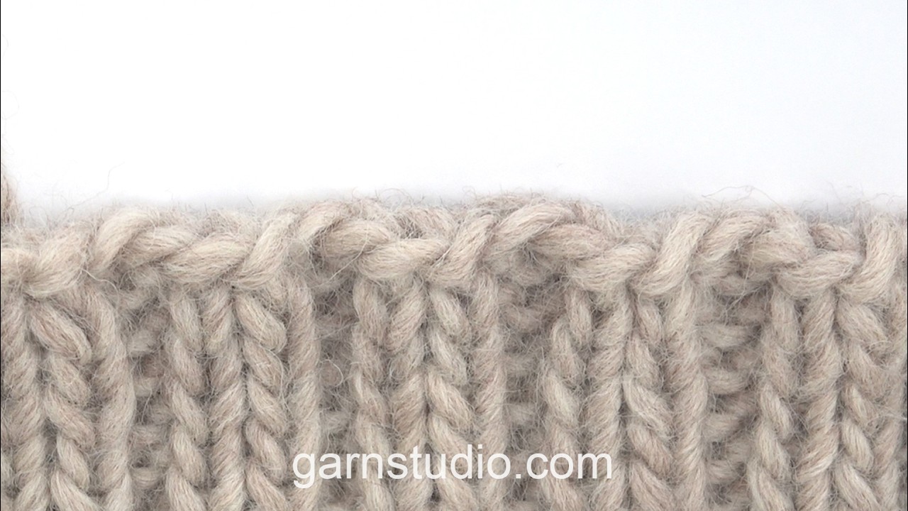 How to cast off with knit above knit and purl above purl (knit 2 and purl 2) – Nordic knitting