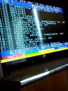 Tvr1 program tv săptămâna 18-24 noiembrie 2019 - YouTube