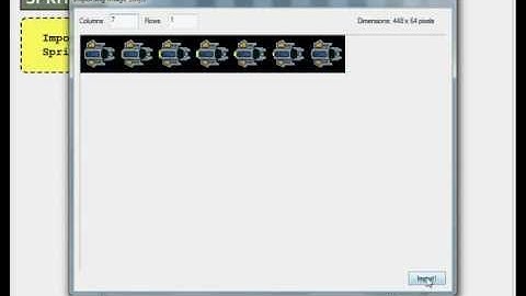 Tululoo Game Maker - Importing sprite strips