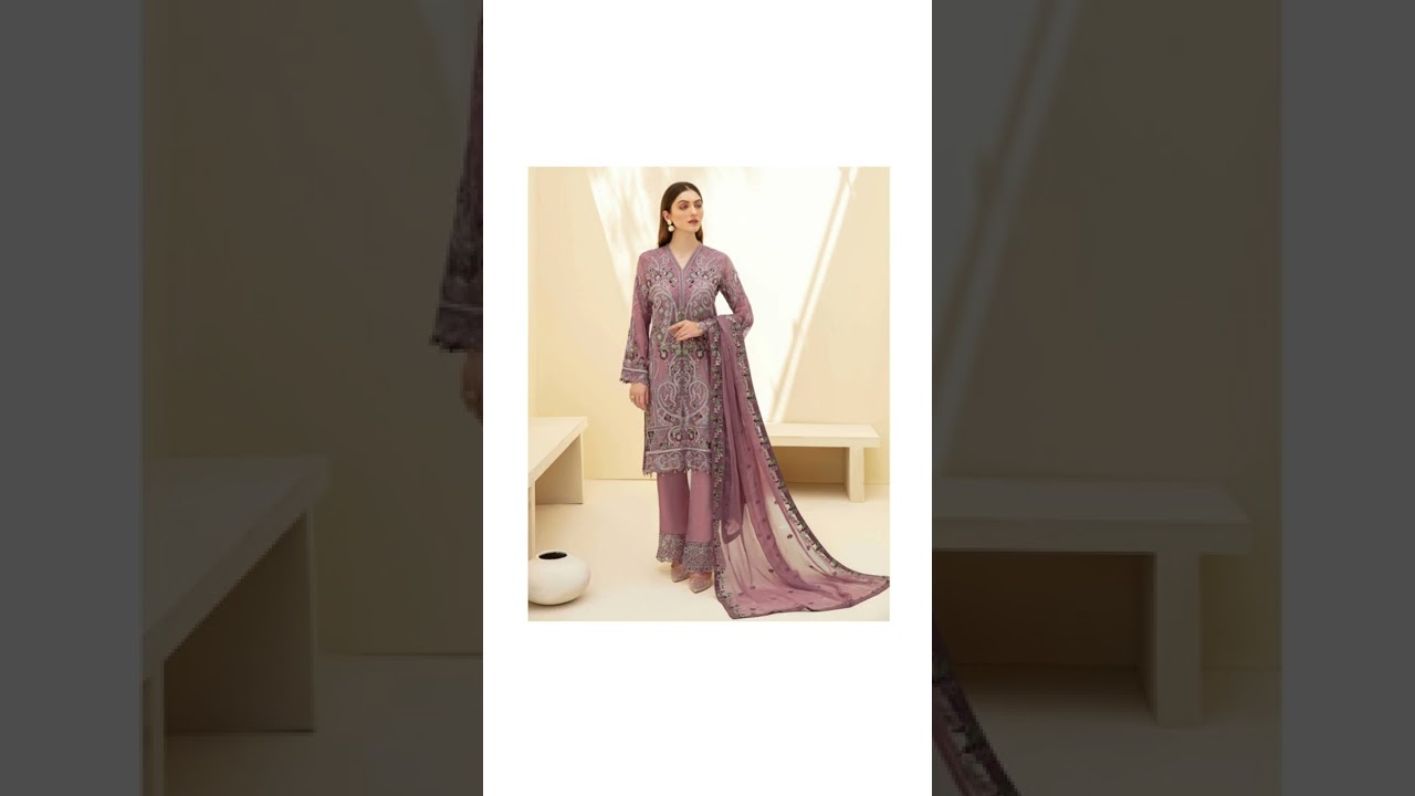 READYMADE - RANGOON BY RAMSHA LUXURY CHIFFON COLLECTION VOL 07 D702