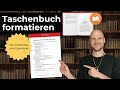 Amazon KDP Taschenbuch formatieren 2021 [Tutorial mit Checkliste]