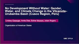 2026 GP² Symposium: Gender, Water and Climate Change in the Vilcanota–Urubamba Basin