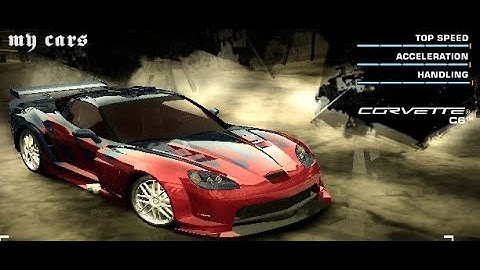 Need For Speed: Most Wanted (2005) Customized Corvette C6 with junkman parts