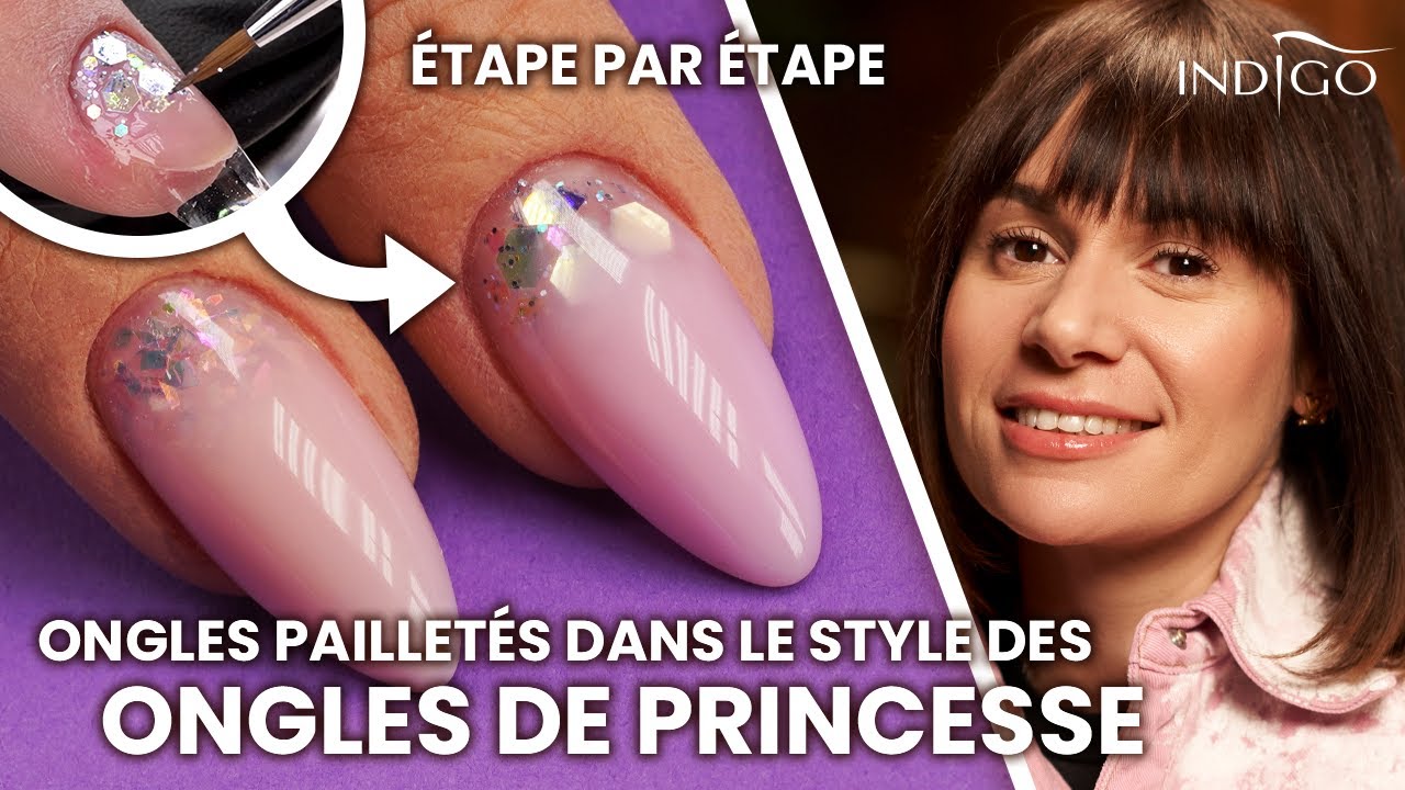Des ongles dans le style des ongles de princesse | Indigo Nails Français