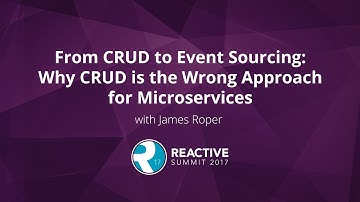 From CRUD to Event Sourcing   Why CRUD is the wrong approach for microservices