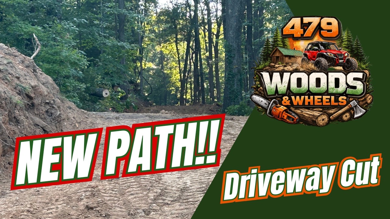 New Path!! The driveway is here.