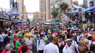 Benidorm November fiestas 2018 fancy dress day  ( part 3 ) above the crowds