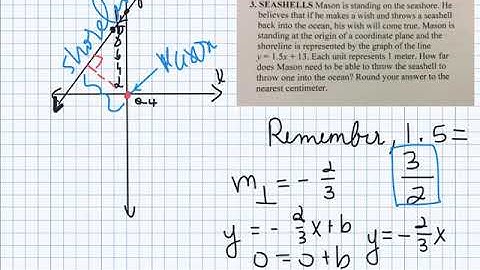 Perpendicular distance word problems
