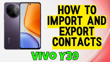 Vivo Y39 Contacts import And Export settings || How to import and export contacts