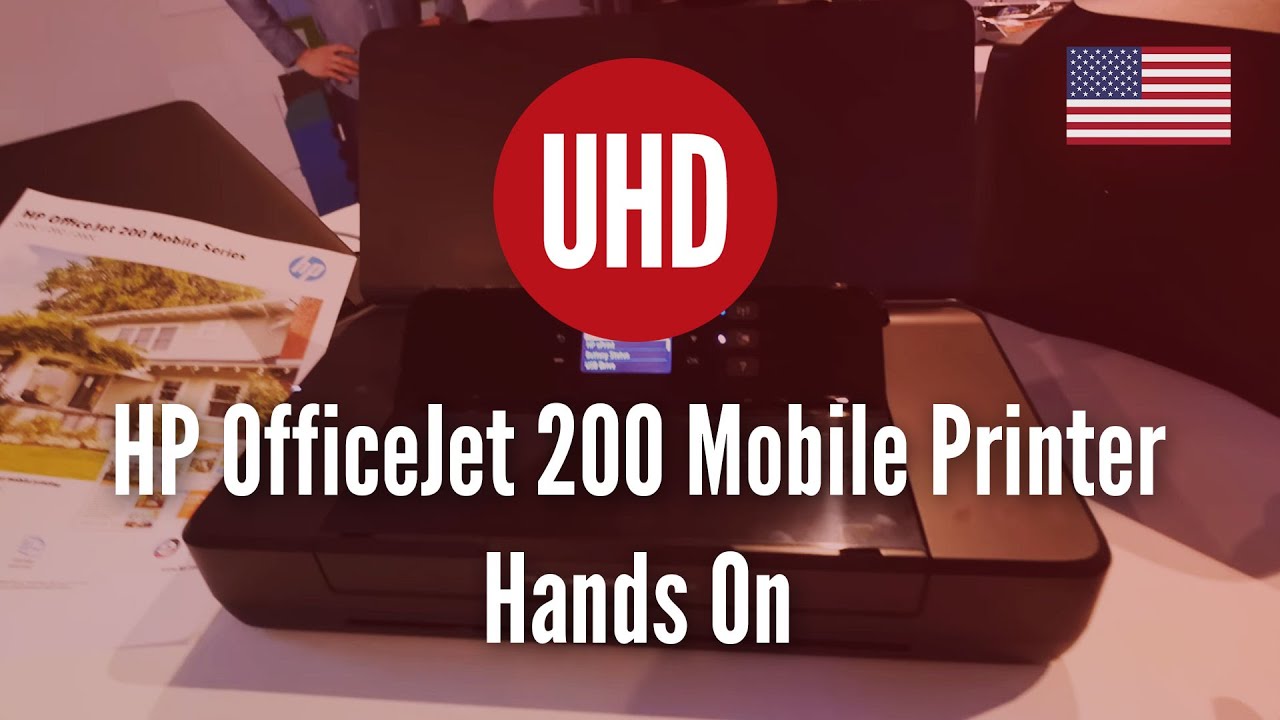 HP OfficeJet 200 Mobile Printer Hands On [4K UHD] YouTube