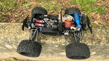 Traxxas nitro revo break in.....The birth of a dynamite .19...#nitrorc