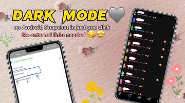 DARK MODE on Android Snapchat in just one click 🖤 || Snapchat Dark Theme || iOS Snapchat Features🍂
