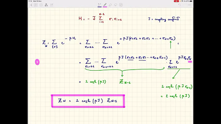Statistical Mechanics (CMP-SM) Lecture 13
