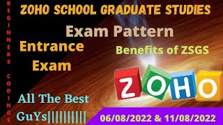 Zoho School Graduate Studies Beginners Codings