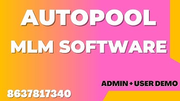 autopool mlm software || with unique features || Saikat Softech || mlm software free me kaise banaye