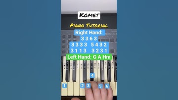 Thumbnail of Komet Piano Tutorial EASY 🎹