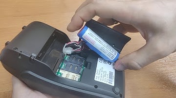 Установка батареи в терминал NEWPOS 7210