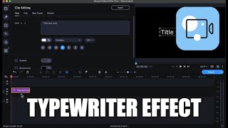 How to Add an EASY Typewriter Effect in Movavi Video Editor 2022 | FAST TUTORIAL