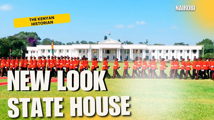 Kenya's State House has a new look even as renovations continue