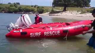 Zodiac Milpro Surf Boat Roll Over