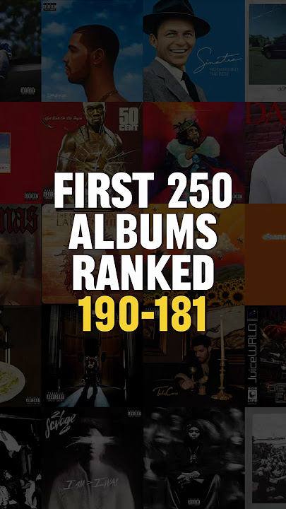 FIRST 250 ALBUMS RANKED (190-181) #newmusic #music #aotd #albums #rap #pop #indie #rock #alternative