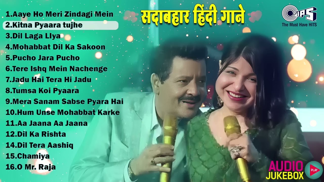 सदाबहार हिंदी गाने | Udit Narayan, Alka Yagnik, Kumar Sanu | 90's Evergreen Songs | Purane Gaane