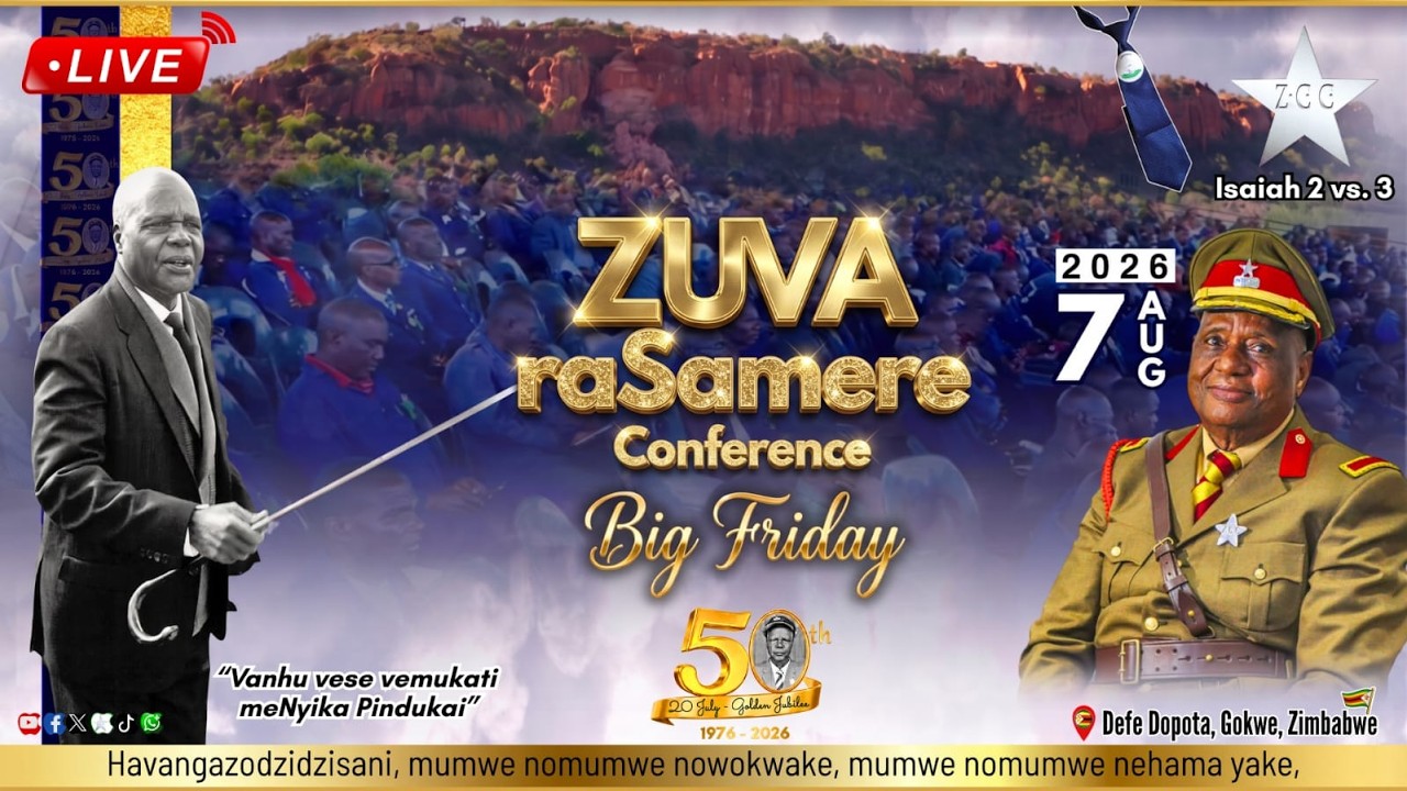 ZUVA RASAMERE  - BIG FRIDAY  -  FRIDAY 7 AUGUST  2026