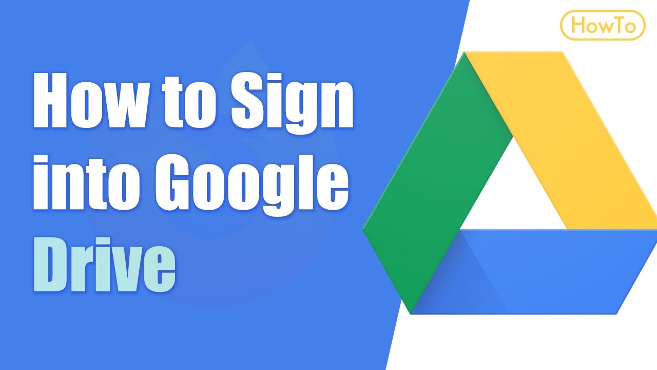 How to Log in to google drive 