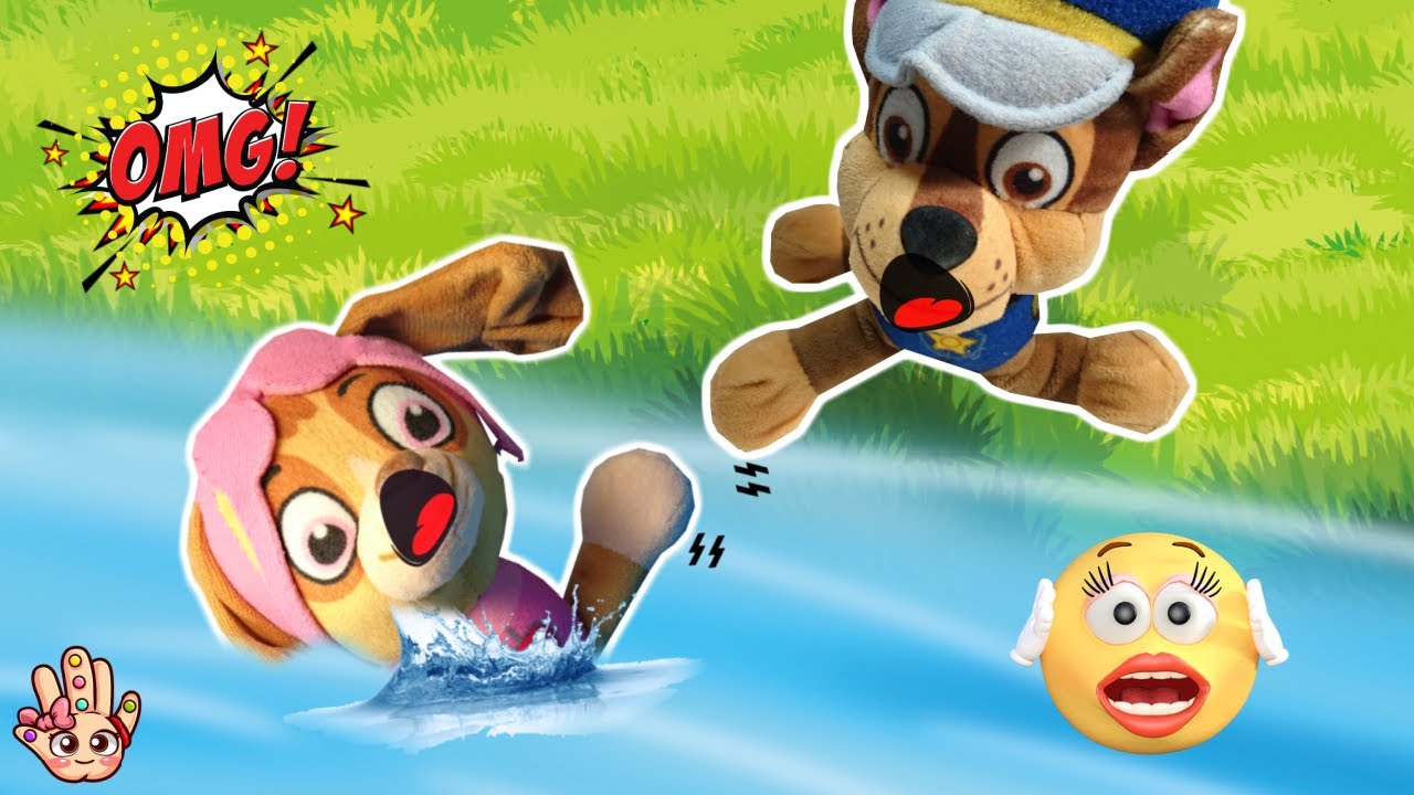 ¡SKYE SE CAÉ POR EL RÍO! Patrulla Canina al rescate!