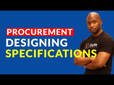Factors to consider when designing specifications in procurement