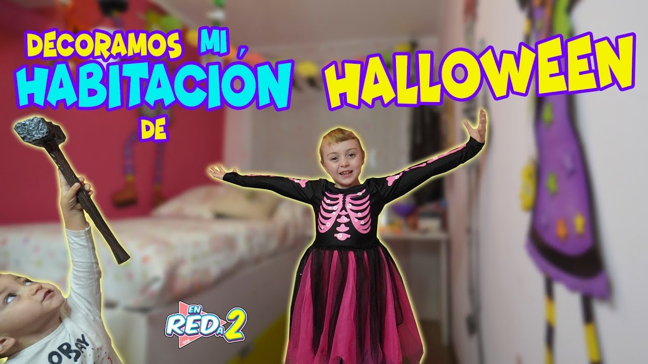 Decoramos mi HABITACION para HALLOWEEN!! Halloween 2019 Enreda2 - YouTube