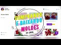 COMO COMPRAR E BAIXAR MOLDES NO SITE CRIANDO COM A HELÔ