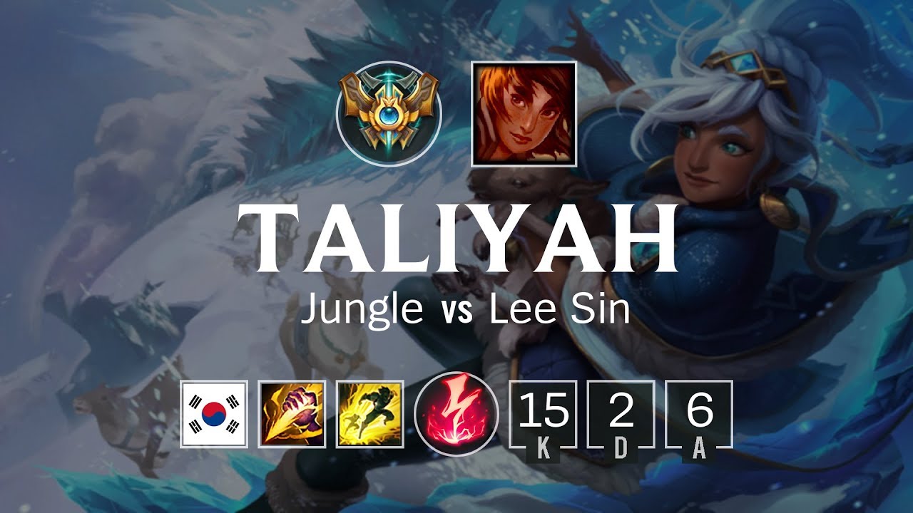 Taliyah Jungle vs Lee Sin - KR Challenger Patch 8.18