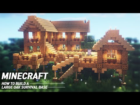 Minecraft : Oak Survival Base Tutorial |How to Build in Minecraft (#55)