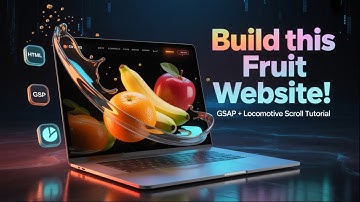 🍓Animated Fruit Website with GSAP & Locomotive | HTML CSS JavaScript Project
