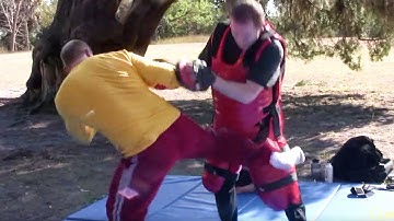 Full Sparring With Redman Suit Part 1—Core JKD Instructor Conditioning