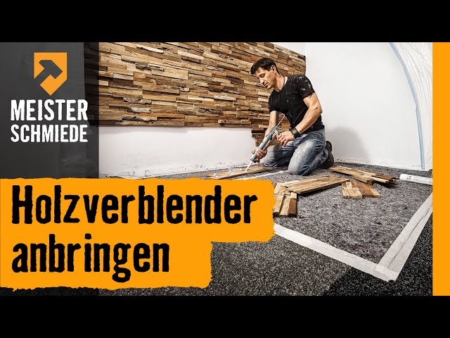 Holzverblender anbringen